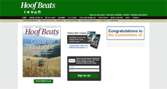 Desktop Screenshot of hoofbeatsmagazine.com